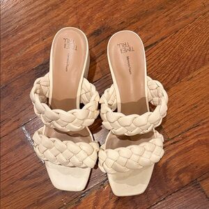 Time and Tru Women's Tan Braided Sandals